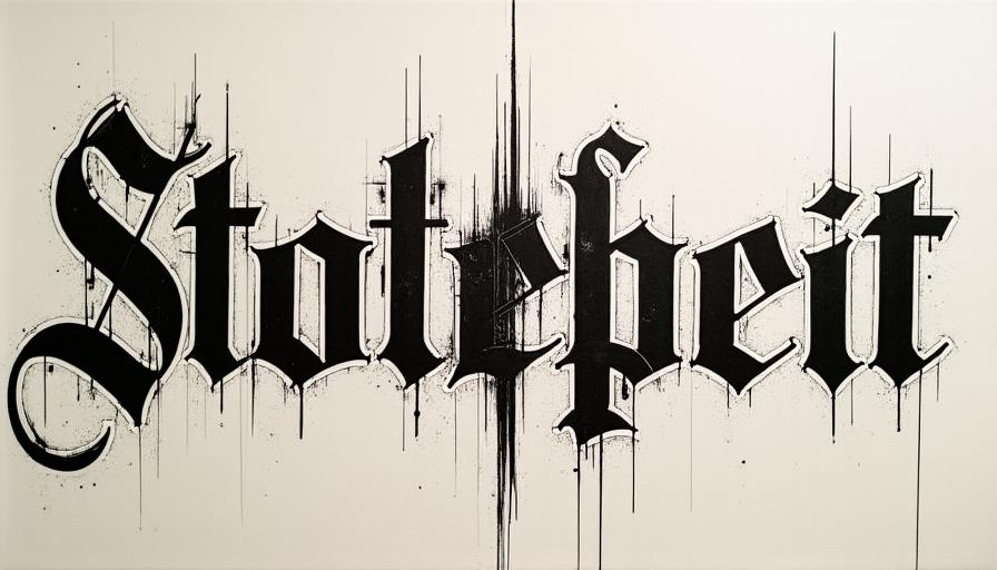 Het Lokale Nieuws - Dagelijkse krantenkop in Gotisch script